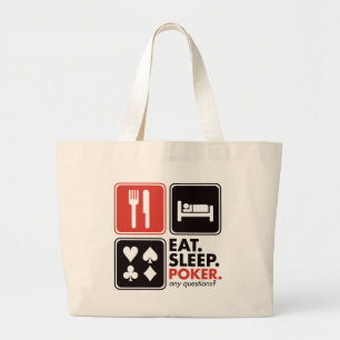 Grand Tote Bag Mangez le tisonnier de sommeil