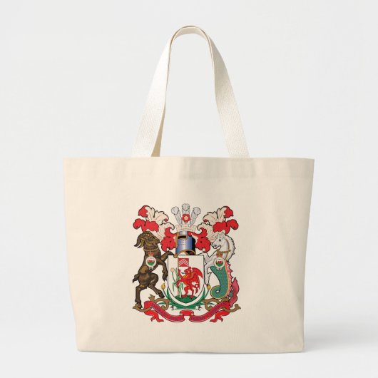 Grand Tote Bag Manteau de Cardiff des bras (Devant)