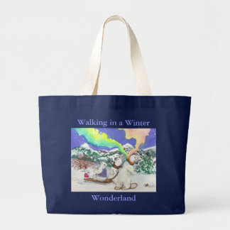 Grand Tote Bag Marche au pays des merveilles Fourre-tout d'hiver