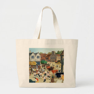 Grand Tote Bag Marché aux bestiaux du 18ème siècle de Mayfair