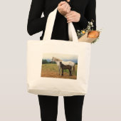 Grand Tote Bag Mare blanche avec Foie de baie (Devant (produit))