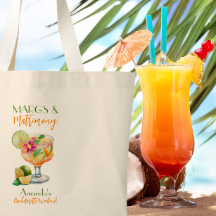 Grand Tote Bag Marges et Mariage Tequila & Fiesta Bachelorette