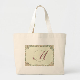 Grand Tote Bag Mariage Antique Campagne Chèvrefeuille