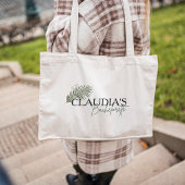 Grand Tote Bag Mariée Palmier de Miami Chic sur mesure Enterremen