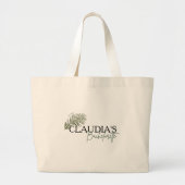 Grand Tote Bag Mariée Palmier de Miami Chic sur mesure Enterremen (Devant)