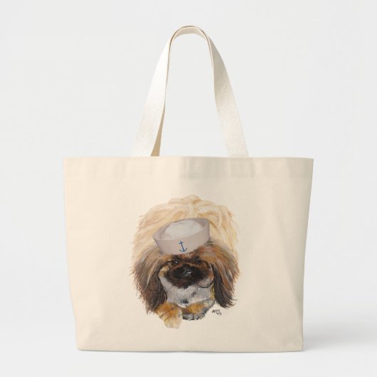 Grand Tote Bag Marins Pékinois (Devant)