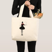 Grand Tote Bag marionnette de cabaret (Devant (produit))