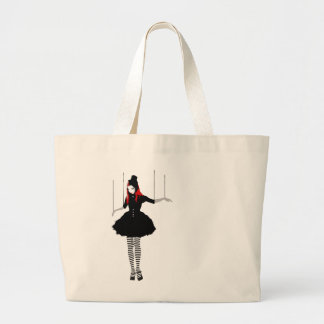 Grand Tote Bag marionnette de cabaret