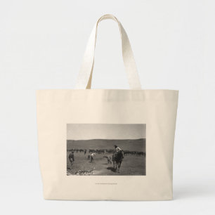 Grand Tote Bag Marquage à chaud de cowboys