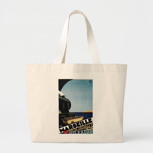 Grand Tote Bag Marseille ~ Côte d'Azur (Devant)