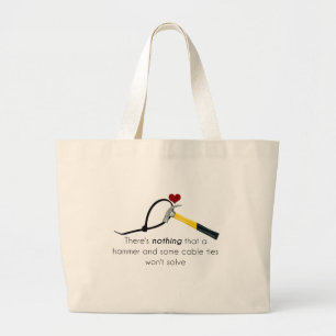 Grand Tote Bag Marteau et zap-strap