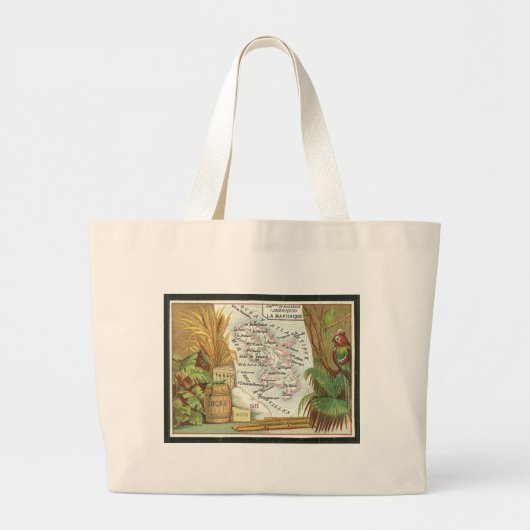 Grand Tote Bag Martinique - L'île (Devant)