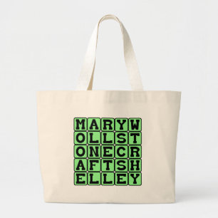 Grand Tote Bag Mary Wollstonecraft Shelley, auteure de Frankenste