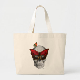 Grand Tote Bag Masque papillon rose