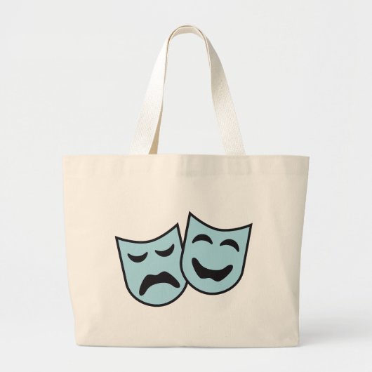 Grand Tote Bag masques theatre (Devant)