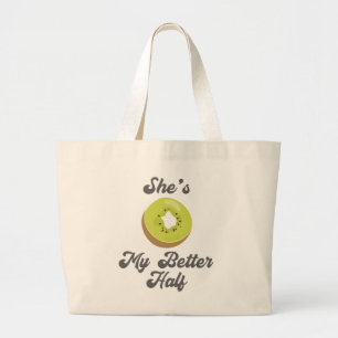 Grand Tote Bag Matching Couples Gift She's My Better Half Gift