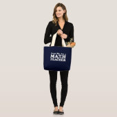 Grand Tote Bag Math Teacher (Devant (modèle))