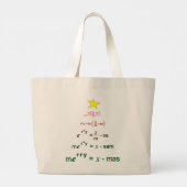Grand Tote Bag Maths de Noël (Dos)
