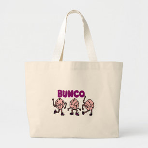 Grand Tote Bag Matrices de danse drôles de Bunco