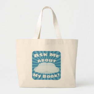 Grand Tote Bag Me demander mon livre Conception personnalisée