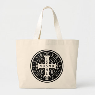 Grand Tote Bag Médaille de St Benoît Fourre-tout enorme (et
