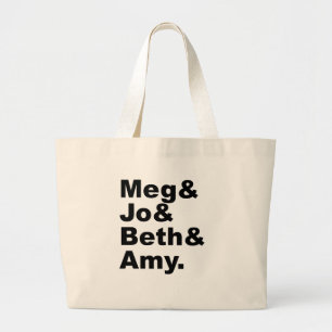 Grand Tote Bag Meg & Jo & Beth & Amy  Littérature des petites fem