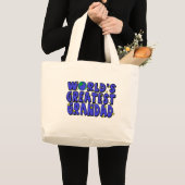 Grand Tote Bag Meilleur Papi du Monde (Devant (produit))