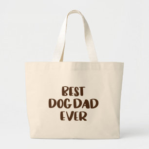 Grand Tote Bag Meilleur père de chien