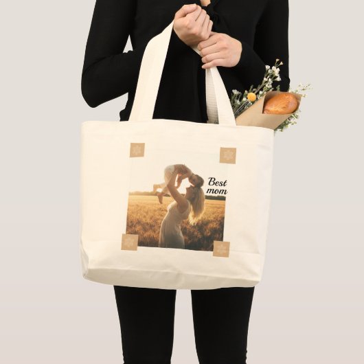 Grand Tote Bag Meilleure maman (Devant (produit))