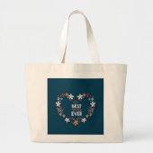 Grand Tote Bag Meilleure Mère de tous les temps (Devant)