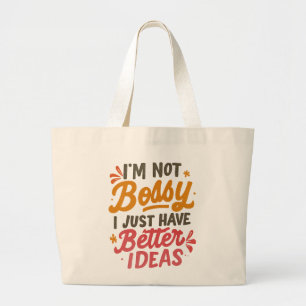 Grand Tote Bag Meilleures idées – Citation drôle de pouvoir fémin