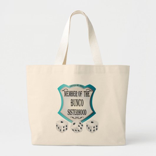 Grand Tote Bag membre de la fraternité de bunco (Devant)