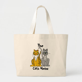 Grand Tote Bag , Meow de chats