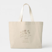Grand Tote Bag Mer bientôt baby shower (Dos)