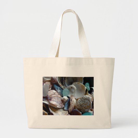 Grand Tote Bag Mer Shell en verre rassemblé (Devant)