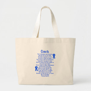 Grand Tote Bag Merci d'entraîneur