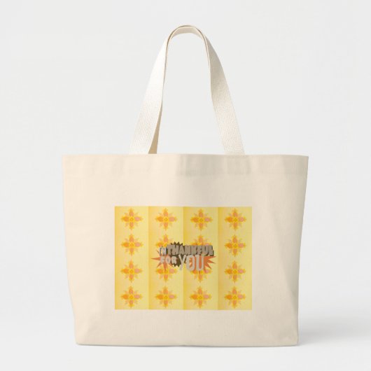 Grand Tote Bag Merci pour vous (Devant)