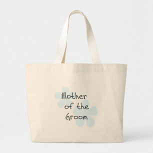 Grand Tote Bag Mère bleue de fleurs de marié