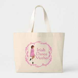Grand Tote Bag Mère de danse step Irlandaise - Rose