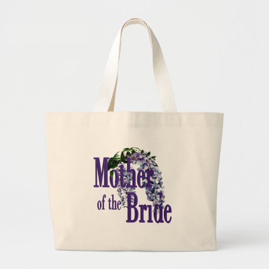 Grand Tote Bag Mère de la mariée / Mariage de la Wisteria (Devant)