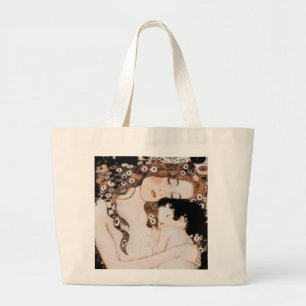 Grand Tote Bag Mère et enfant par Gustav Klimt
