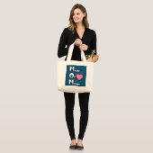 Grand Tote Bag Mère Fête Mère Mender De Mishaps Healer Fixer (Devant (modèle))