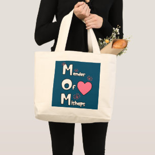 Grand Tote Bag Mère Fête Mère Mender De Mishaps Healer Fixer