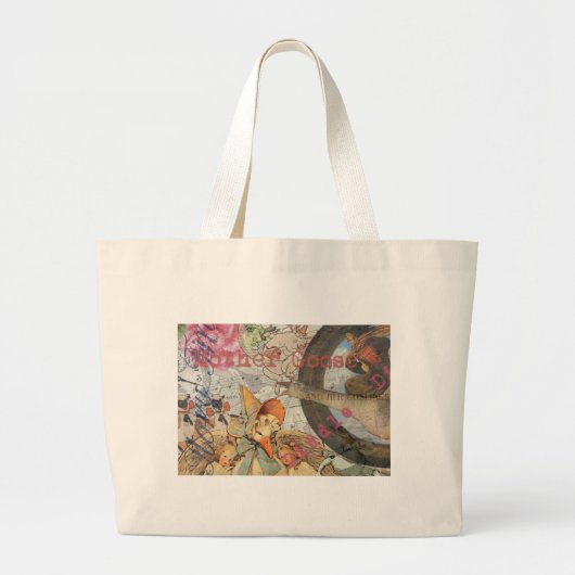 Grand Tote Bag Mère Goose Nursery Rhyme Fairy Tale (Devant)