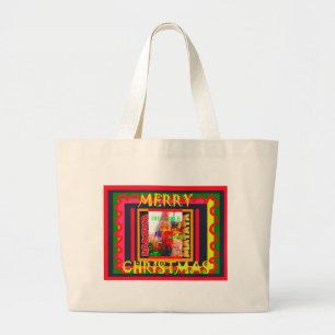 Grand Tote Bag Merry Christmas The world around me is happy to ha