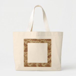 Grand Tote Bag Message sur Camo