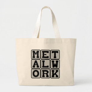Grand Tote Bag Métal, Travailler Avec Le Métal