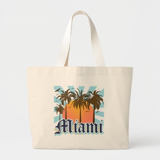 Grand Tote Bag Miami Beach la Floride FLA (Devant)