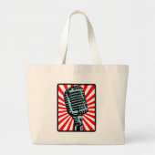Grand Tote Bag Microphone de cru de Shure 55S (Devant)