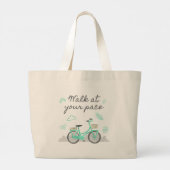Grand Tote Bag mignon devis de dessin Doodle (Dos)